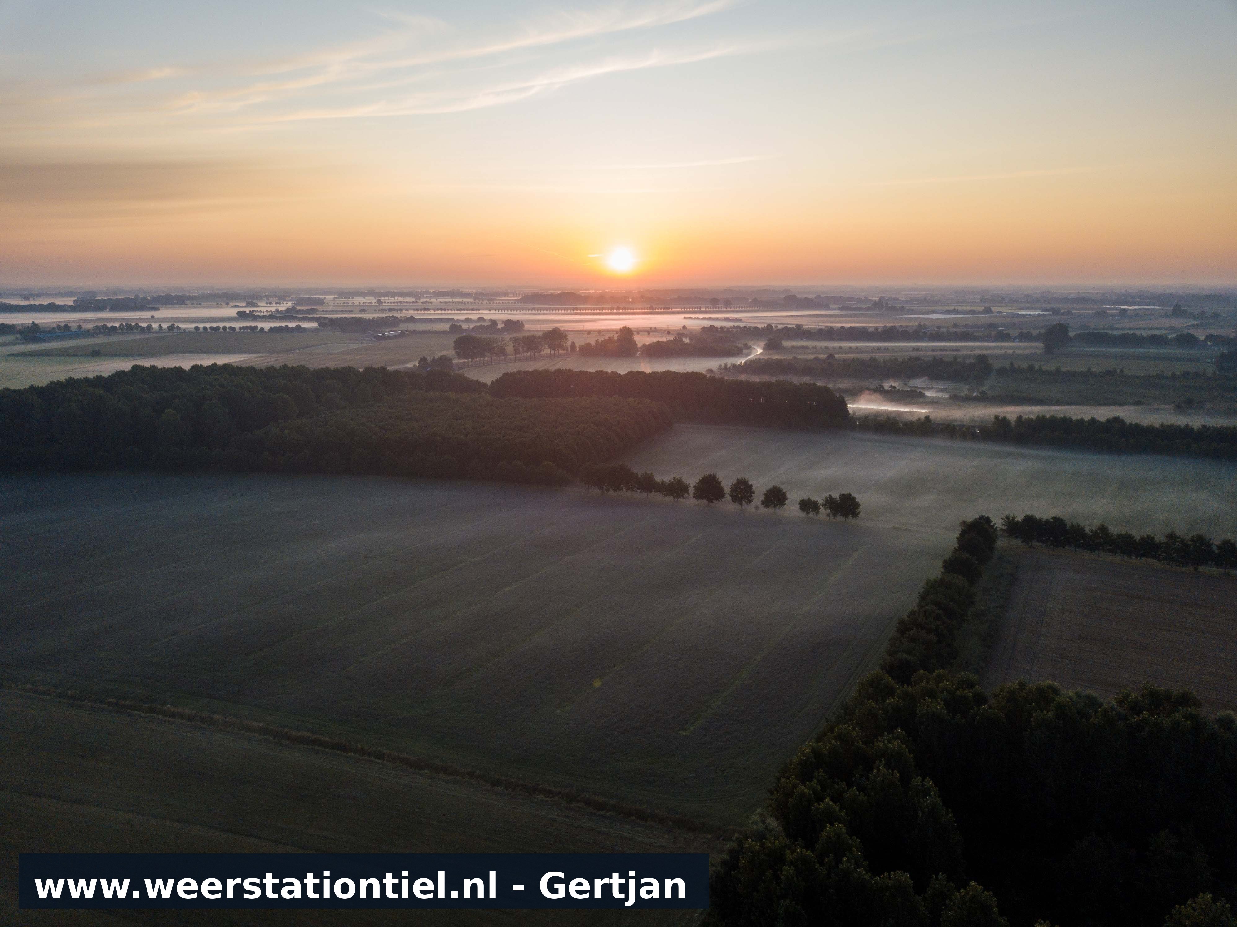Zonopkomst op het landgoed Mariënwaerdt